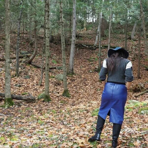 Vintage - 1980’s Purple Leather Skirt